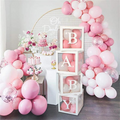 Transparent Balloon Boxes With 27 Letters