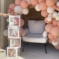 Transparent Balloon Boxes With 27 Letters